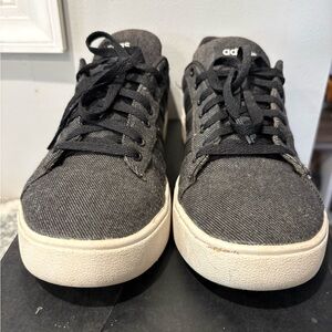 Adidas Men's Charcoal and White Sneakers